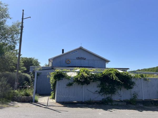 The photo shows the Holiday Home Brigita - 500m from the sea by Interhome located in the city of Allinge.