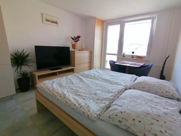 Na fotografii je vidět objekt Apartmán Radhošť nacházející se ve městě Střítež.