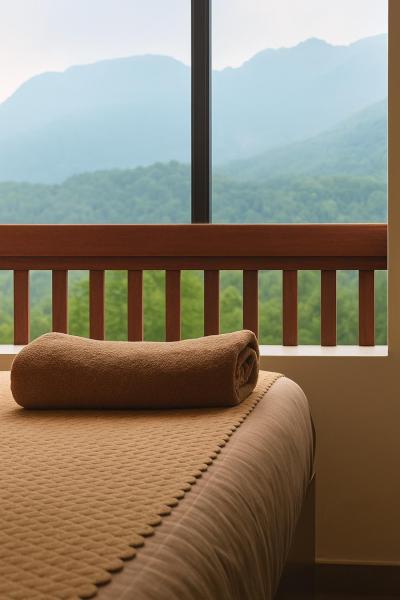 Op de foto is het object hotel-montreal rishikesh madhuban inn te zien, gelegen in de stad Rishikesh.