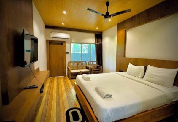 Na fotografii je vidět objekt Triptire Resort & Kaziranga nacházející se ve městě Chutia.