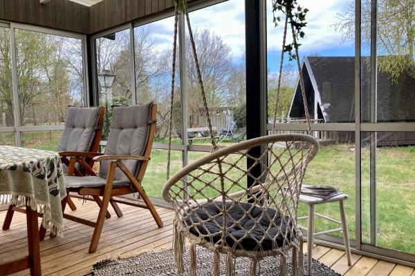The photo shows the Near beach summer house in Farhultsbaden located in the city of Farhult.