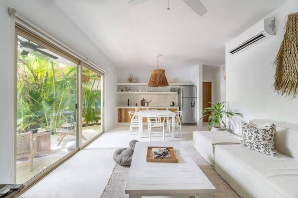 Na zdjęciu widoczny jest obiekt Boho 2BR Aldea Zama Apartment - Pool View Retreat położony w mieście Tulum.