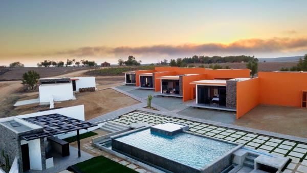 På bilden syns objektet Ariché en Valle de Guadalupe som ligger i staden Santa Rosa.