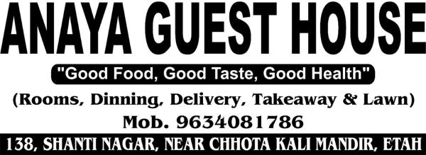 Na fotografii je vidět objekt Anaya Guest House Etah nacházející se ve městě Etah.