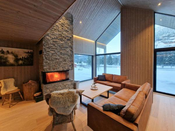 Nella foto è visibile l'oggetto Cabin With Dock By Otra In Setesdal situato nella città di Langeid.