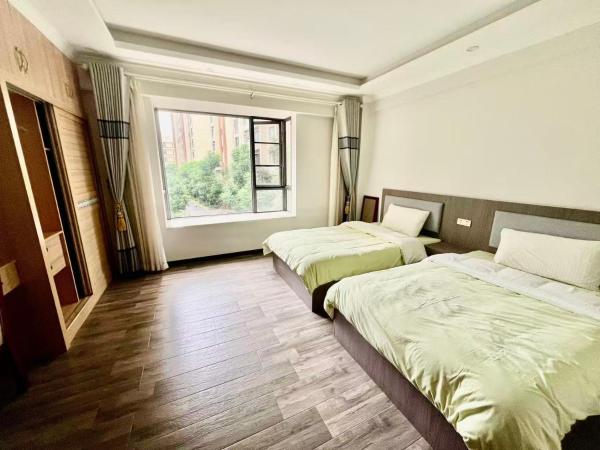 La photo montre l'objet Jie hu er ju hostel situé dans la ville de Jincheng.