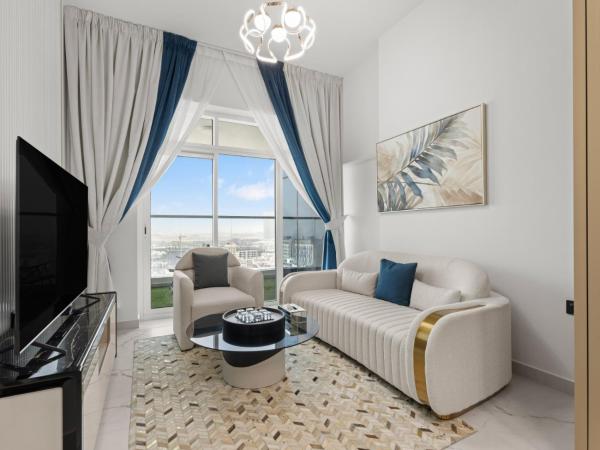 Na zdjęciu widoczny jest obiekt Opalz Serenity Designer 1BDR Retreat-07 położony w mieście Dubaj.