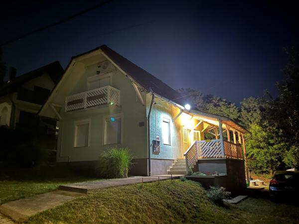 Na fotografii je vidět objekt Panoráma Vendégház nacházející se ve městě Somogyacsa.