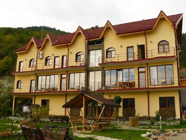 På billedet ses objektet Pensiunea Delfinul beliggende i byen Bărcuţ.