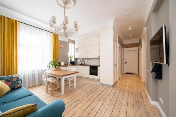 A la foto es mostra l'objecte Families & Groups - 3 Bedrooms - 8 Guests situat a la ciutat de Riga.
