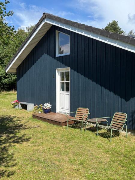 Na fotografii je vidět objekt Moderne sommerhus i naturskønne omgivelser nacházející se ve městě Gedser.