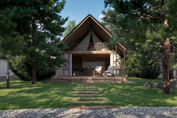A la foto es mostra l'objecte Amazing Glamping Tent Rental for Luxury Camping in Austria situat a la ciutat de Unterlibitsch.