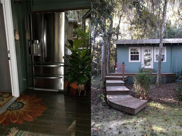 Na fotografii je vidět objekt Charming Lakefront Cottage Rental Perfect for 20 near Jacksonville, Florida nacházející se ve městě Starke.