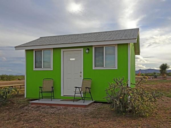 Nella foto è visibile l'oggetto Cozy Tiny House Rental, Arizona for Tucson Glamping situato nella città di Double Adobe.