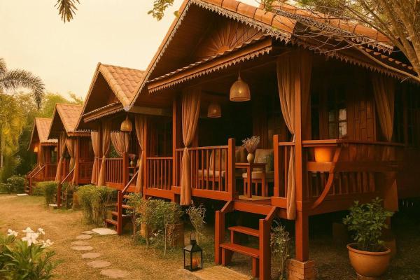 På bildet vises objektet Teak House Lanta-6 Mins Walk To Beach som ligger i byen Ban Ai Dao.