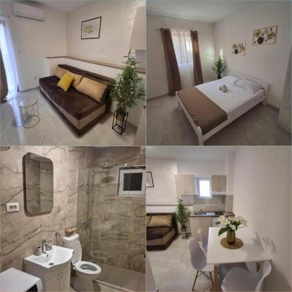 På bildet vises objektet Apartmani Vuki som ligger i byen Sušići.