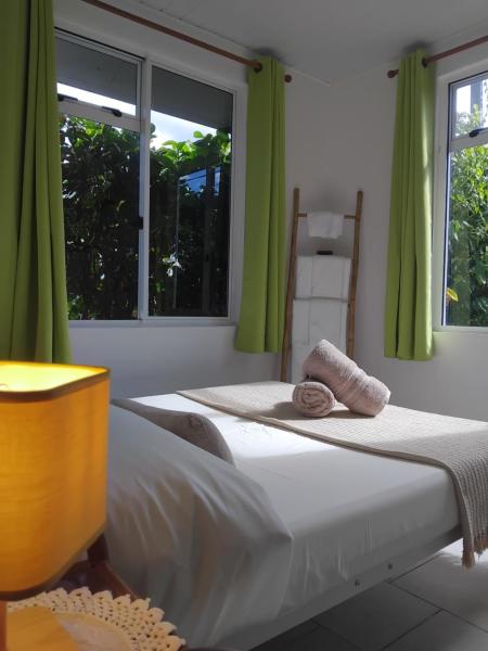 Kuvassa näkyy kohde La maison du Lac, joka sijaitsee kaupungissa Temae.