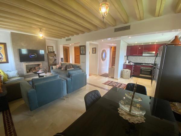 Auf dem Foto ist das Objekt Appartement Dar Dmana, résidence sécurisée à 10mn de Guéliz in der Stadt Marrakesch zu sehen.