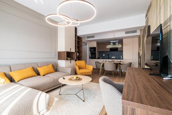 A la foto es mostra l'objecte Maison Lumière - A modern Designer Apartment in Central Bucharest situat a la ciutat de Bucarest.