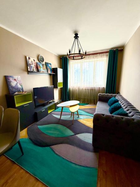 Auf dem Foto ist das Objekt Cozy & Modern 3-room Flat- City Center- UB in der Stadt Ulaanbaatar zu sehen.