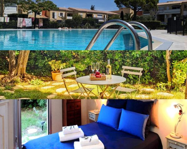 Na fotografii je vidět objekt Provençal, Spacieux & réconfortant, Emplacement sûr au cœur du Parc des Calanques, Salon et chambre clim, lit confortable, Cuisine équipée avec lave-vaisselle et lave-linge, Garage, jardin, piscine privés, Inclus linge, bureau, Wifi, Netflix, Sans Stress nacházející se ve městě Cassis.