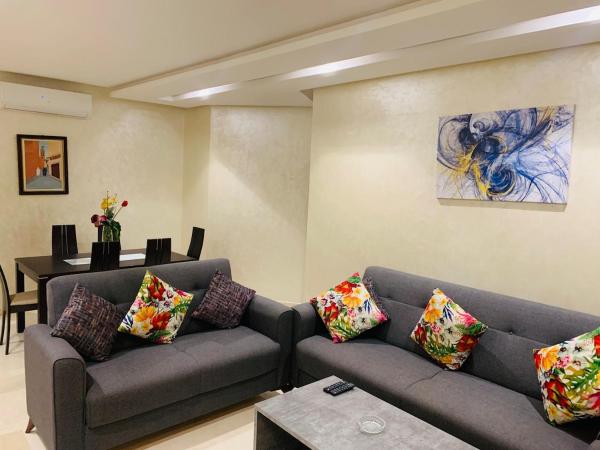 Na fotografii je vidět objekt Appartement Prestigia Saphir Vue Piscine 3 Chambres nacházející se ve městě Marakéš.