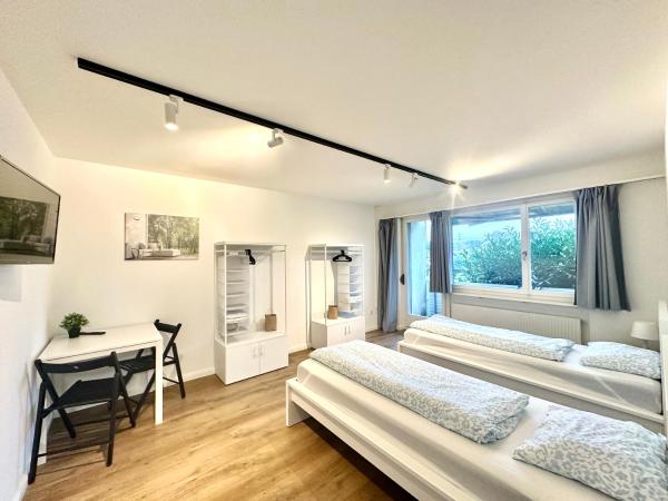 A la foto es mostra l'objecte Monteurzimmer - Worker's accommodation - ZIMMERzuVERMIETEN in Deitingen Neumatt situat a la ciutat de Hellsau.