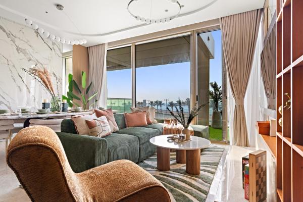 A la foto es mostra l'objecte FIRST CLASS 4BR Elegant Beach House Retreat situat a la ciutat de Dubai.