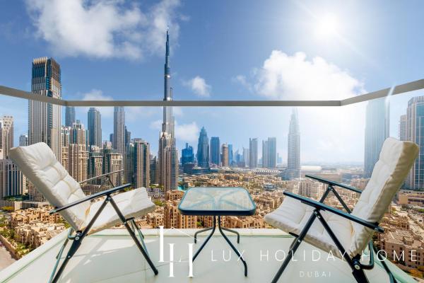 Nella foto è visibile l'oggetto LUX The Executive Burj Khalifa View Suite situato nella città di Dubai.