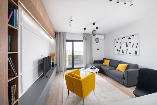写真にはSânandrei市にあるAris Apartments - free parking - powered by NEOが写っています。