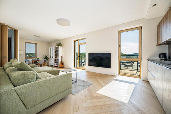 A la foto es mostra l'objecte Modern city center apartment situat a la ciutat de Vílnius.