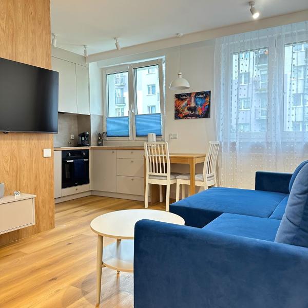På billedet ses objektet Apartament Blue beliggende i byen Bartoszyce.
