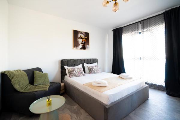 A la foto es mostra l'objecte Soni Exclusive Studio 389 Plaza with Private Parking & Self Check-in situat a la ciutat de Bucarest.