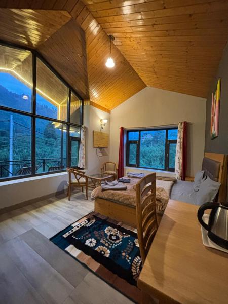 A la foto es mostra l'objecte HOLIDAYS in HAVEN HOSPITALITY situat a la ciutat de Manāli.
