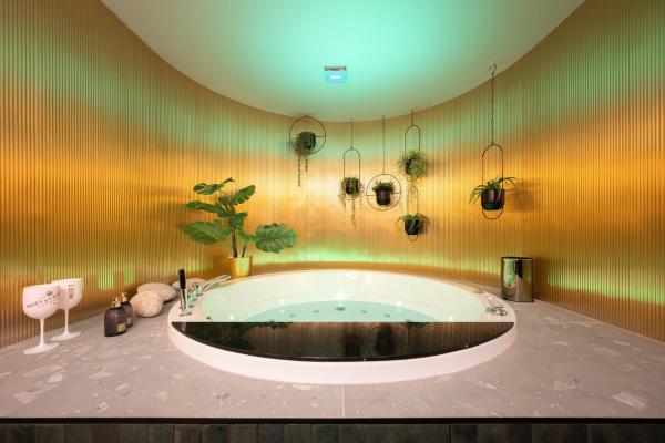 Na foto é possível ver o objeto GOLDEN GOLF Brno with WHIRLPOOL, GARDEN and free PARKING localizado na cidade de Jundrov.