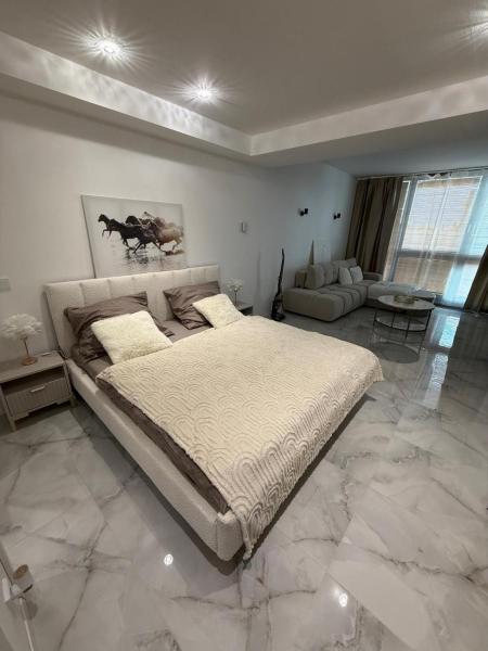 På bilden syns objektet Danube Luxury Apartment Eurovea som ligger i staden Petržalka.