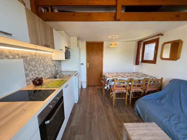 Na fotografii je vidět objekt Appartement cosy Les Saisies, 6 pers, proche pistes - FR-1-293-397 nacházející se ve městě Hauteluce.