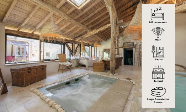 Na fotografii je vidět objekt Campagne Médicis Piscine, jacuzzi & sauna privés nacházející se ve městě Juré.