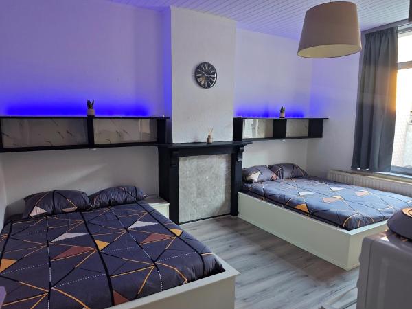 A la foto es mostra l'objecte Chambre confortable pour 4P 150m de la plage situat a la ciutat de Oostende.