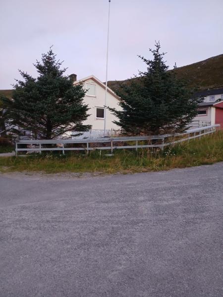 På billedet ses objektet Twin trees beliggende i byen Gjesvær.