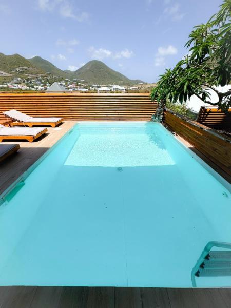 A la foto es mostra l'objecte Villa Kiwi Private Pool Mont Vernon situat a la ciutat de Saint-Martin.