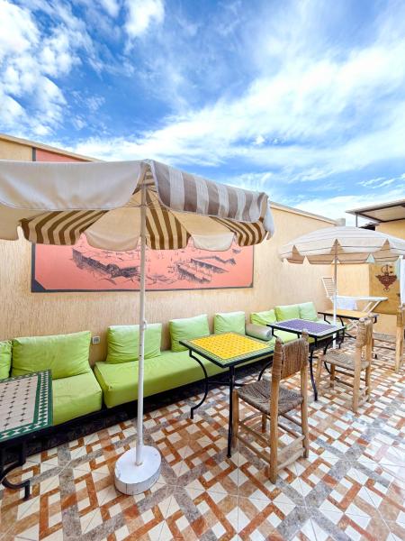 En la foto se muestra el objeto Sun Hostel ubicado en la ciudad de Marrakech.