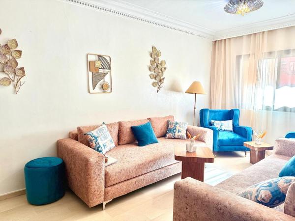 A la foto es mostra l'objecte Appartement Moderne & Spacieux au Cœur de Guéliz et Proche Majorelle situat a la ciutat de Marràqueix.