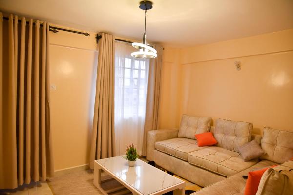 Op de foto is het object Smart 1BR Apartment in Meru Fast Wi-Fi Near Kinoru Stadium te zien, gelegen in de stad Gatunga.