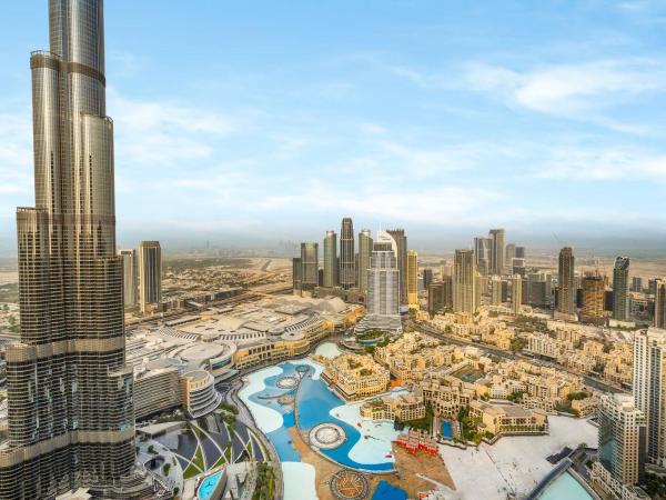 På billedet ses objektet 2BR balcony Downtown with Burj Khalifa and Fountain View beliggende i byen Dubai.