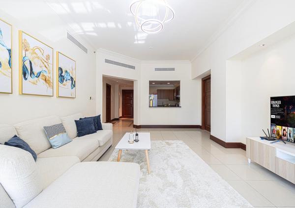 A la foto es mostra l'objecte Cozy 2 Br Heart of Palm Jumeirah situat a la ciutat de Dubai.