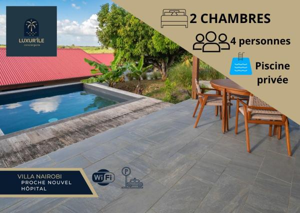 На фото показан объект Villa Nairobi luxe au coeur de l'île, расположенный в городе Belle-Plaine.