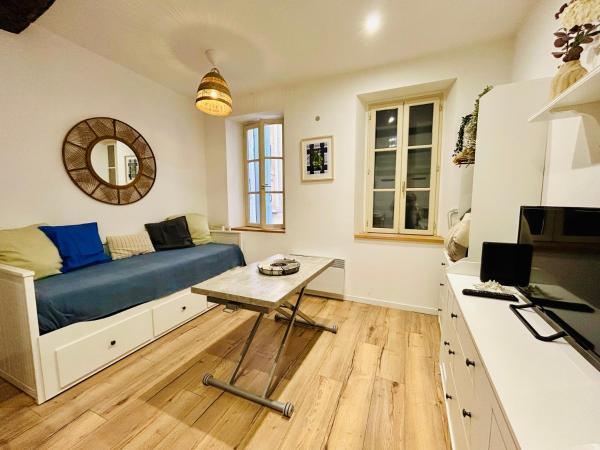 A la foto es mostra l'objecte studio cosy en hypercentre situat a la ciutat de Perpinyà.