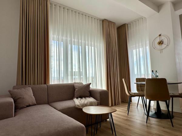 Na zdjęciu widoczny jest obiekt Cozy Apartment Radauti położony w mieście Satu Mare.