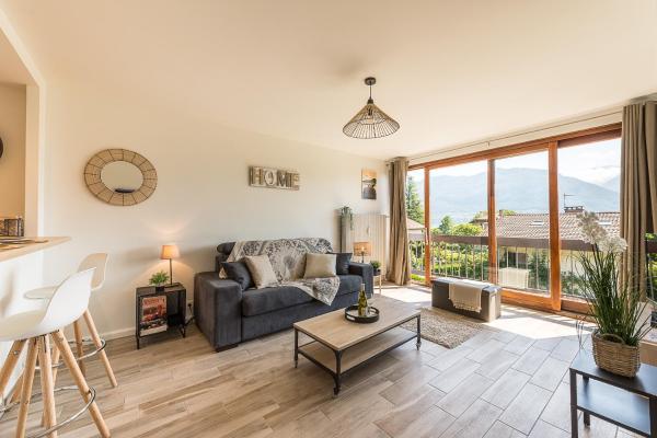 Nella foto è visibile l'oggetto Studio Aurore - Charmant logement avec vue montagnes situato nella città di Sevrier.